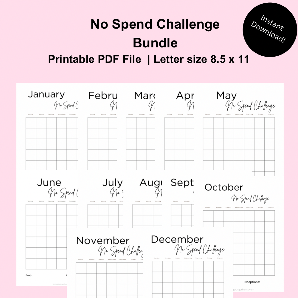 No Spend Challenge Bundle