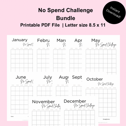 No Spend Challenge Bundle