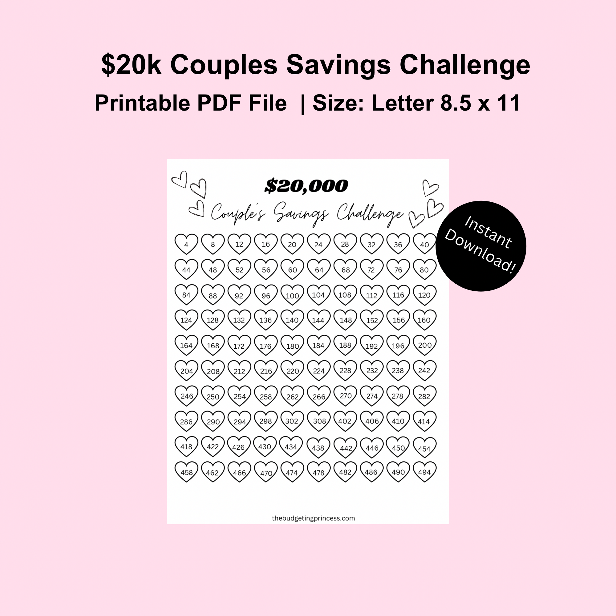 couples-20k-savings-challenge-the-budgeting-princess for 20000 Savings Challenge Printable Free Couples 20k Savings Challenge โ The Budgeting Princess for 20000 Savings Challenge Printable Free