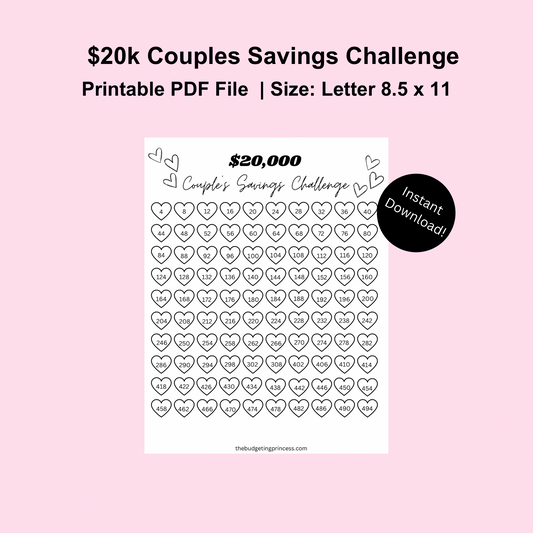 Couples 20k Savings Challenge