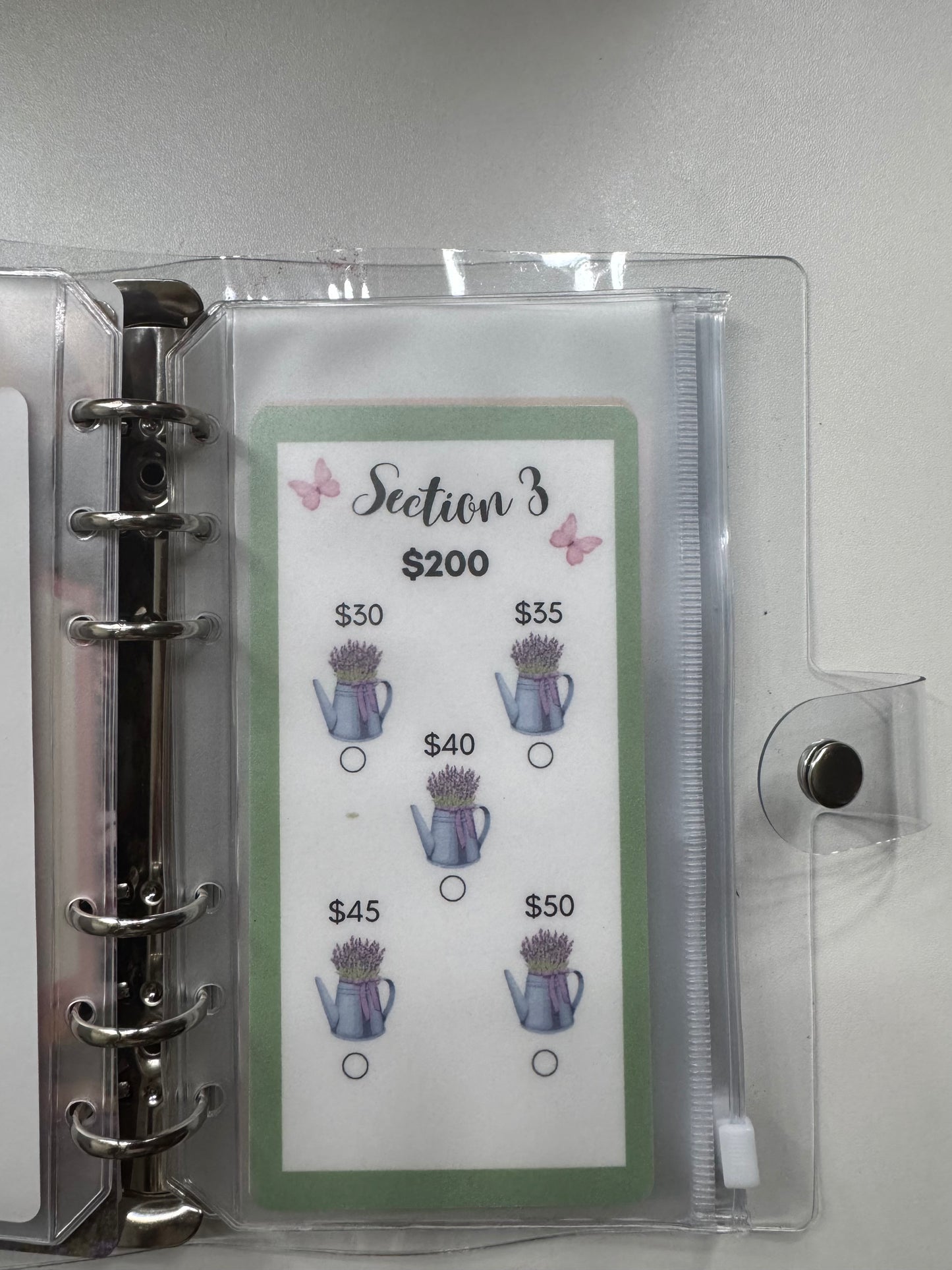 Spring Into Savings Binder 🌸 | $1,000 Savings Challenge System | 5 Section Cash Stuffing Binder