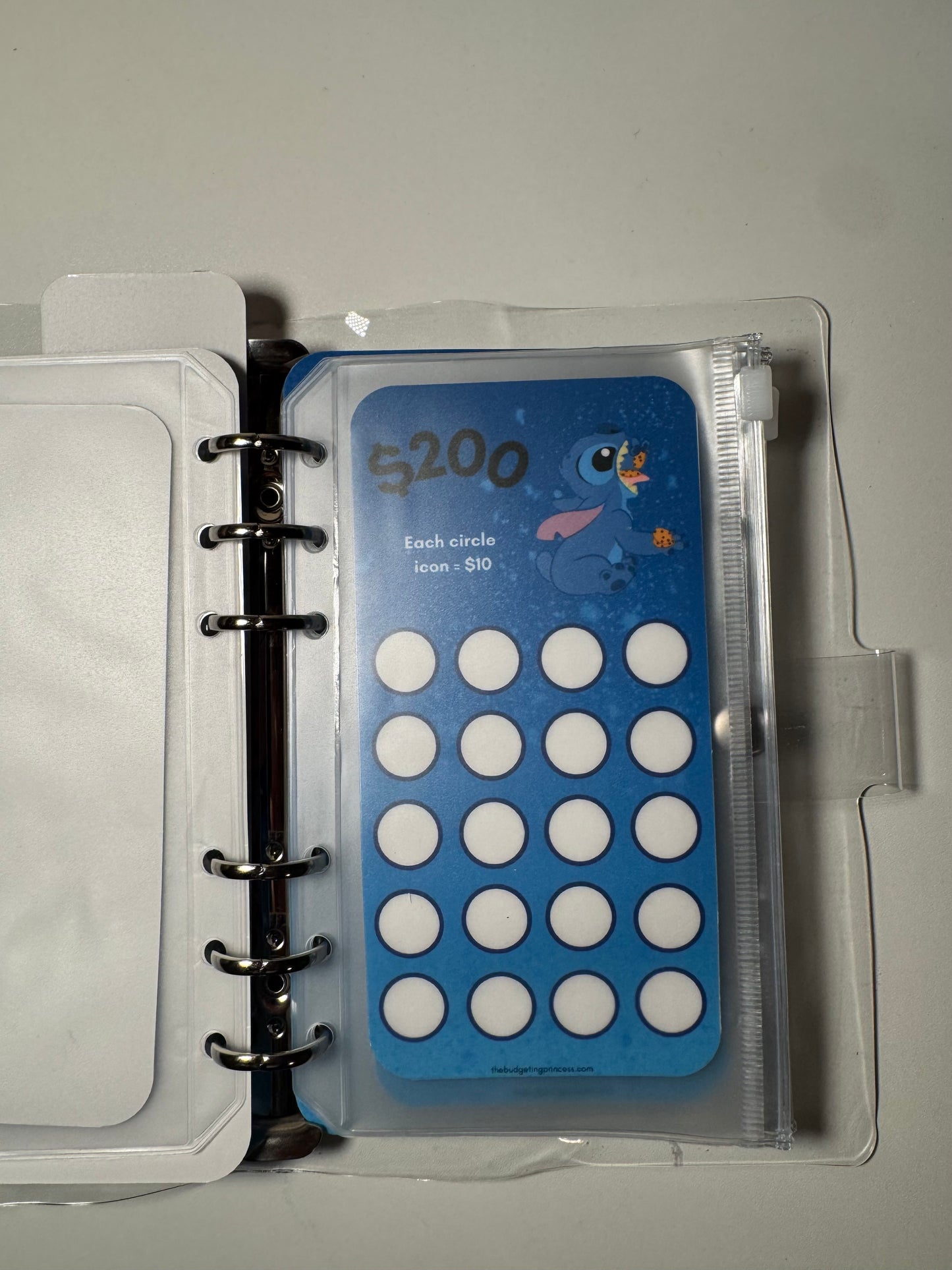 Clear A6 Blue Dreams Saving Challenge Binder | Save $1,500