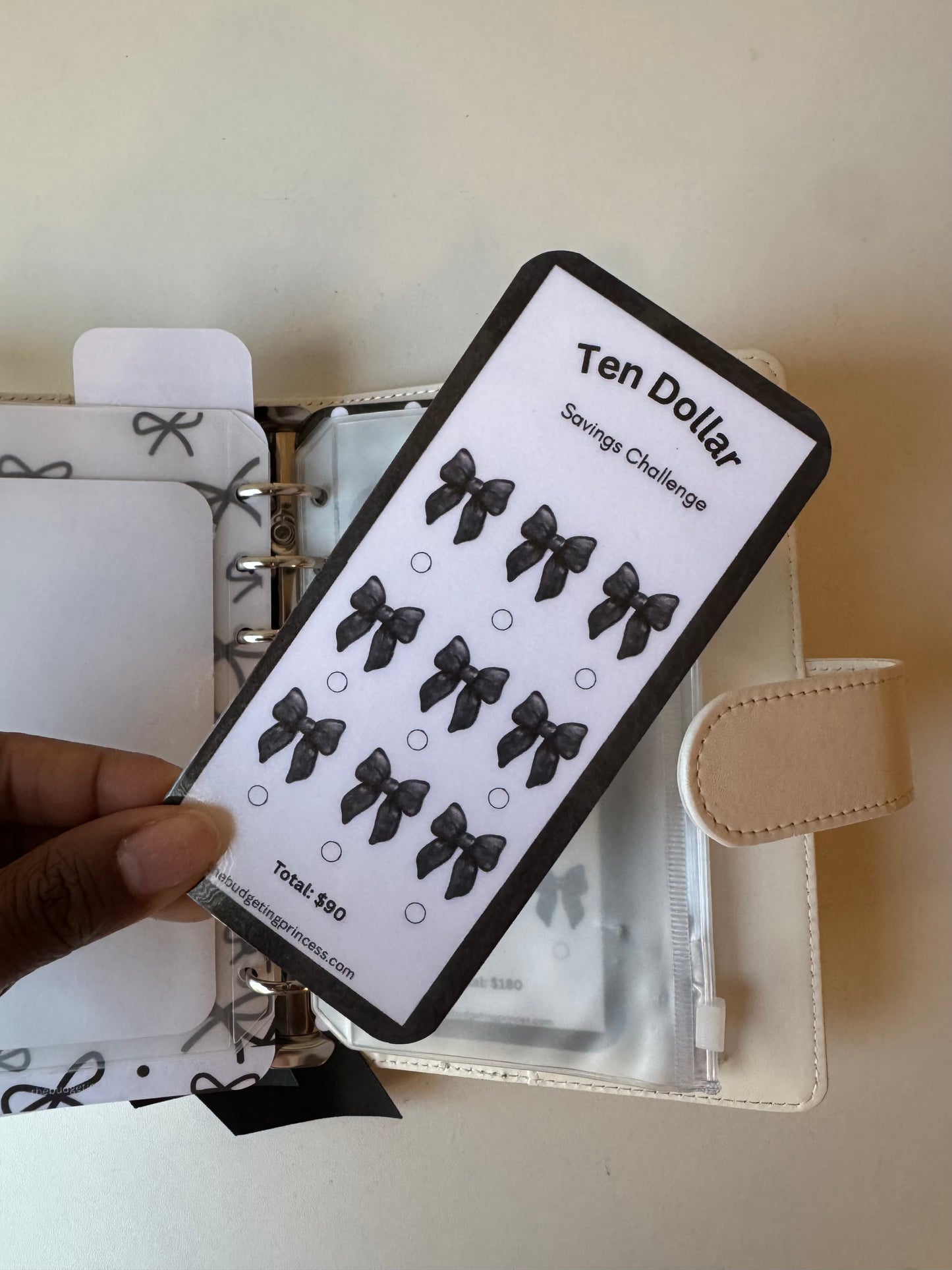 A6 Classy Bow Savings Challenge | Save $1,665