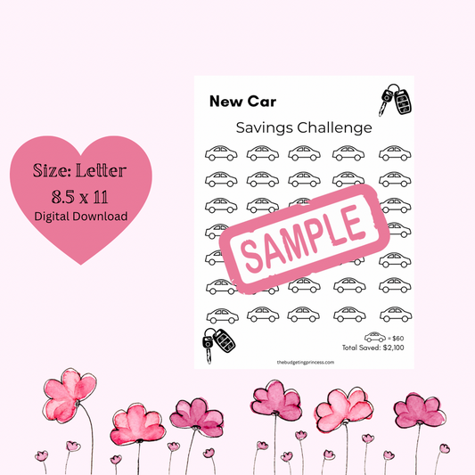 New Car Savings Challenge | Save $2,100(digital download)