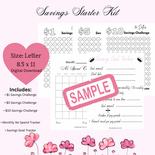 Savings Starter Kit | Beginner Savings Challenge Bundle