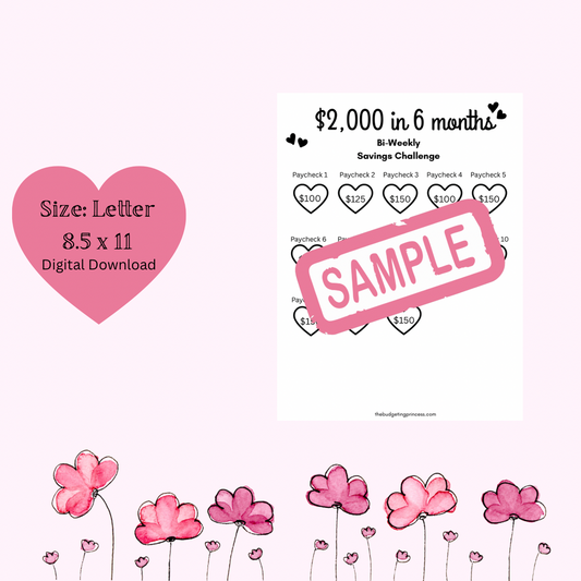 Save $2,000 in 6 months bi-weekly(digital download)