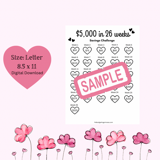 Save $5,000 in 26 weeks (digital download)