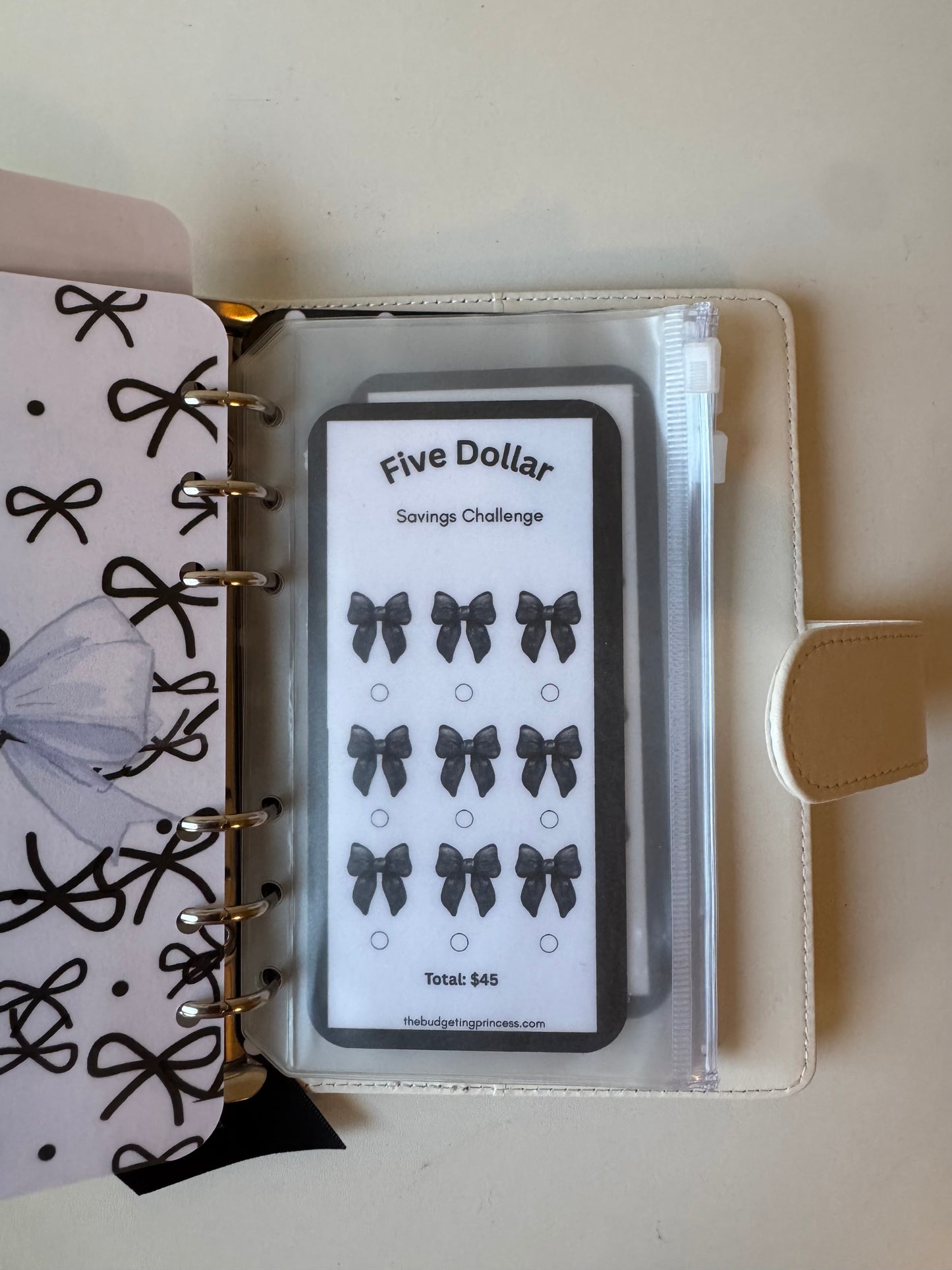 A6 Classy Bow Savings Challenge | Save $1,665