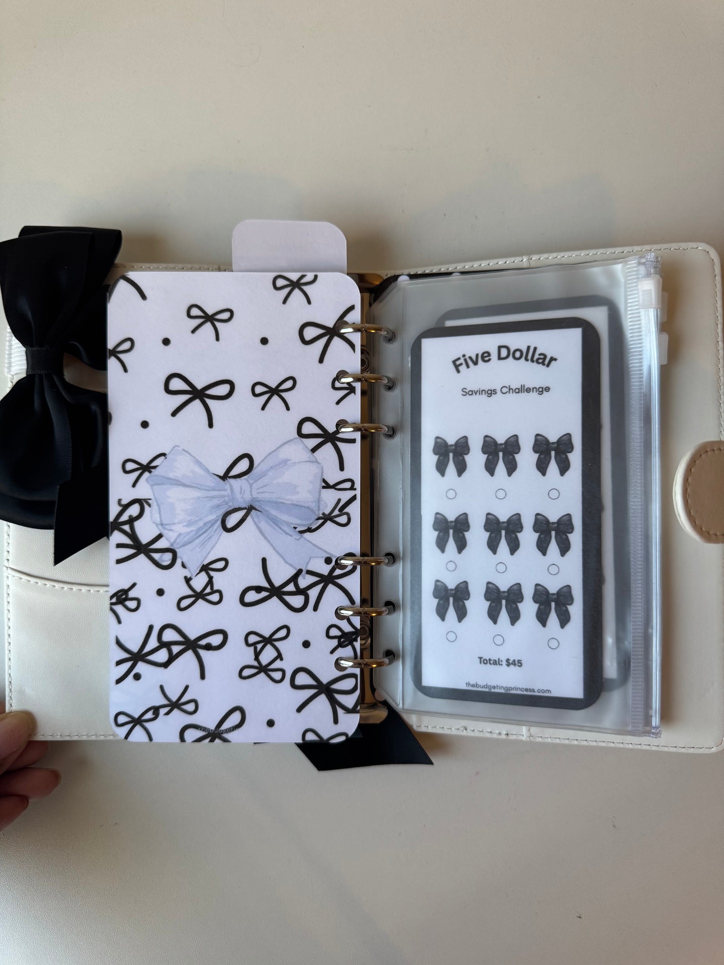 A6 Classy Bow Savings Challenge | Save $1,665