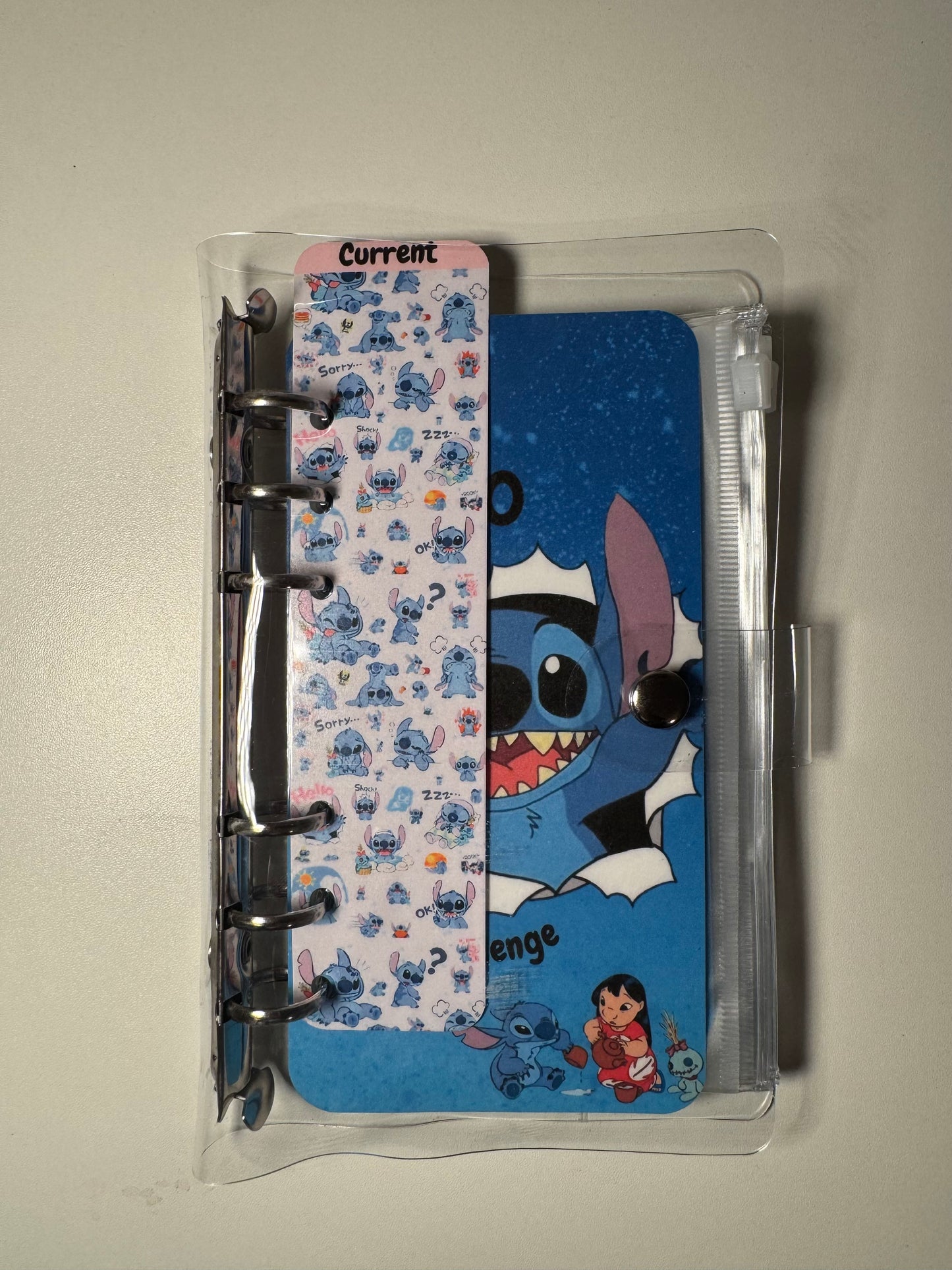 Clear A6 Blue Dreams Saving Challenge Binder | Save $1,500