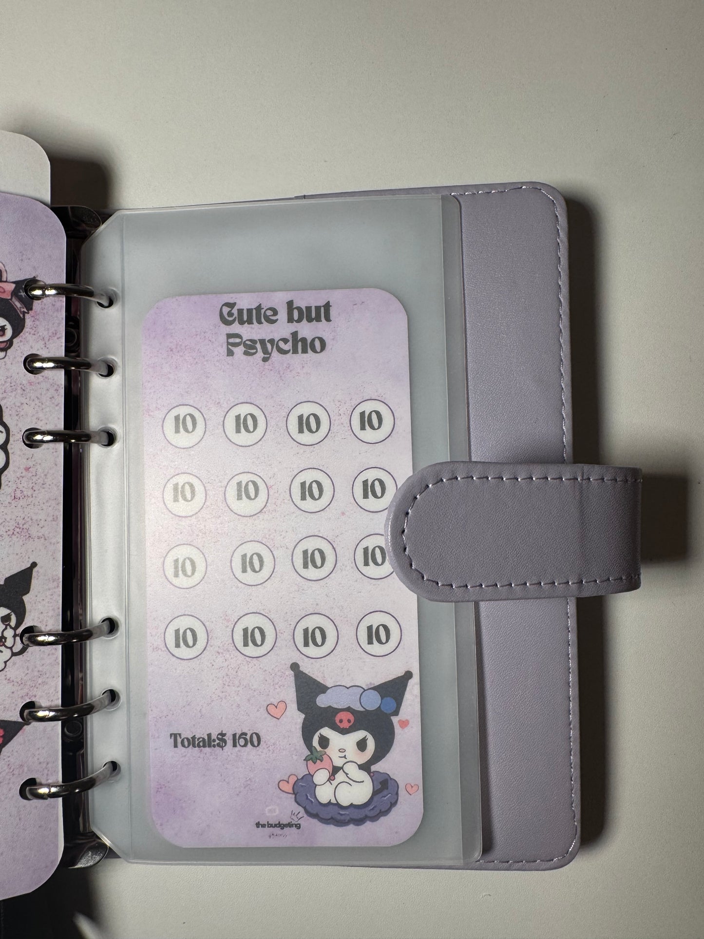 A6 Dark Cutie Savings Challenge Binder | Save $2,400