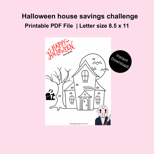 Halloween house savings challenge